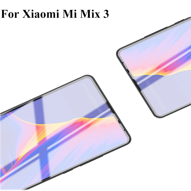 Черное полное покрытие закаленное стекло для Xiaomi Mi Mix3 Mix 3 Защитная пленка экрана