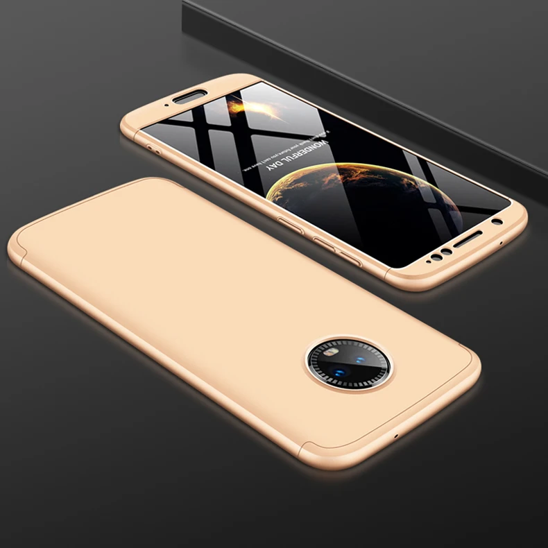 360 Полное покрытие защитный чехол для телефона для Motorola Moto G6 Тонкая матовая кожа 3 в 1 Жесткая задняя панель из поликарбоната для Moto G6 Coque