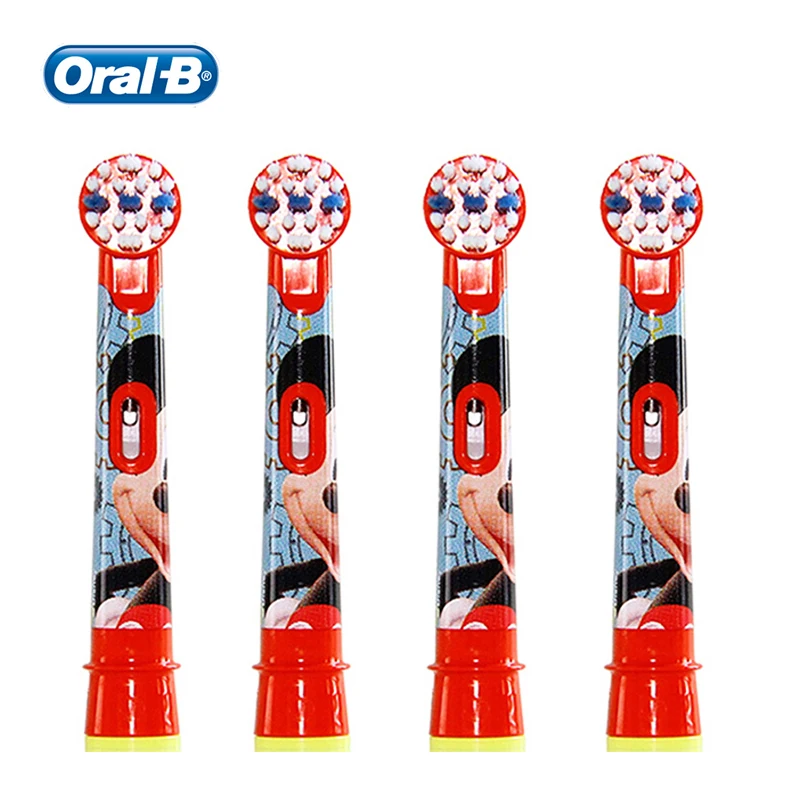 Сменные головки для зубных щеток Oral B EB10 2/4 шт. сверхмягкая щетина Микки