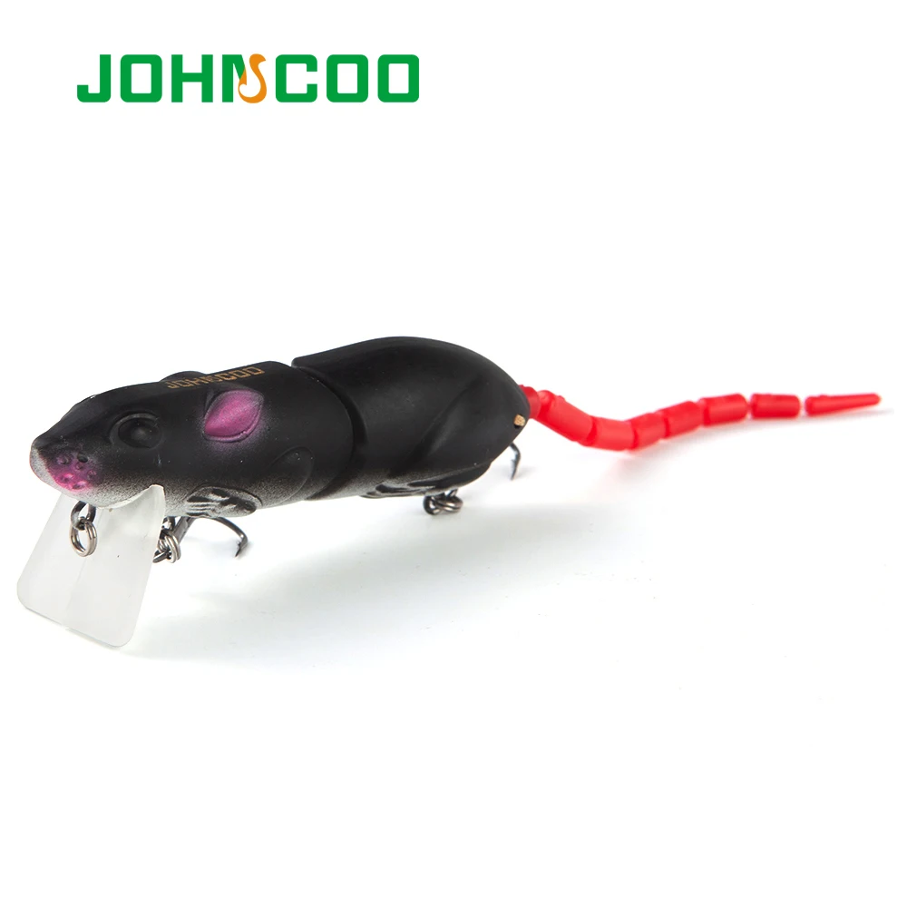 JOHNCOO 2 сегментов искуственные рыболовные приманки для рыбалки Пластик Мышь