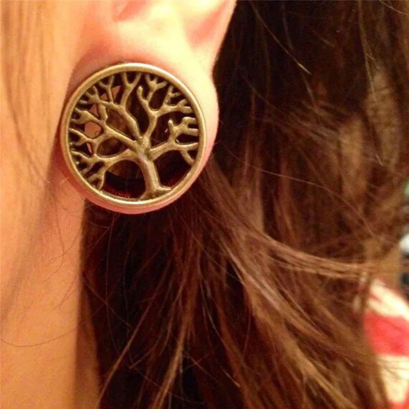 1 пара беруши для тоннелей в ушах на теле пробки с большим калибровочным