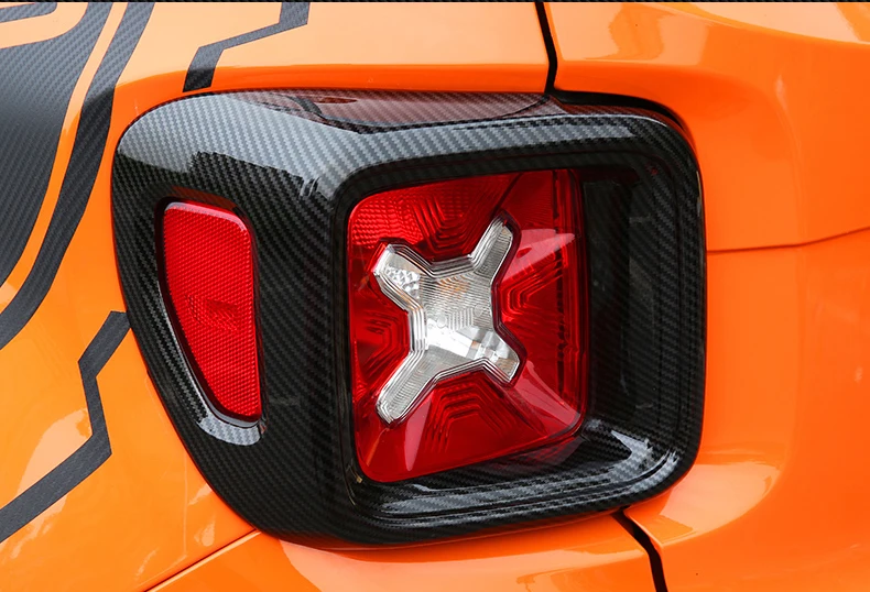 Сзади хвост свет лампы Накладка для Jeep Renegade 2016 2017 2018 ABS автомобилей Аксессуары
