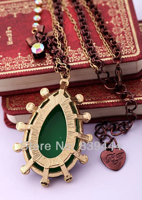 New Accessories Fashion Opaque Navette Tear Drop Necklace | Украшения и аксессуары