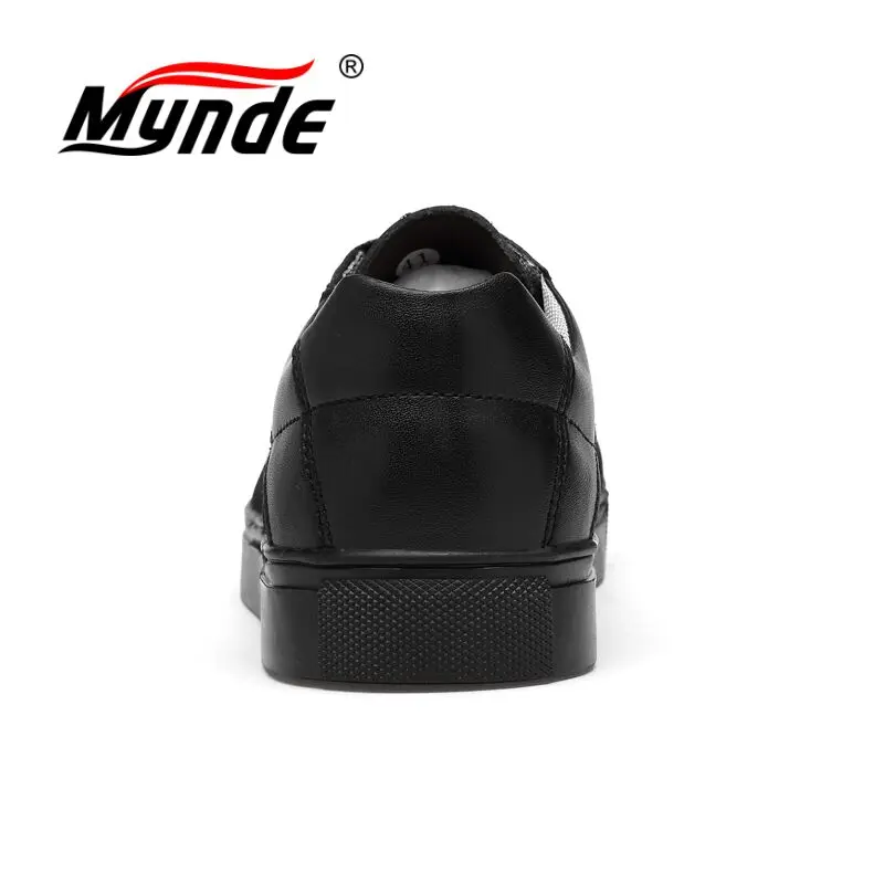Mynde Genuine Leather Men Casual Shoes Spring Autumn 2018 New Breathable Soft Men's Handmade Flats Sneakers | Обувь