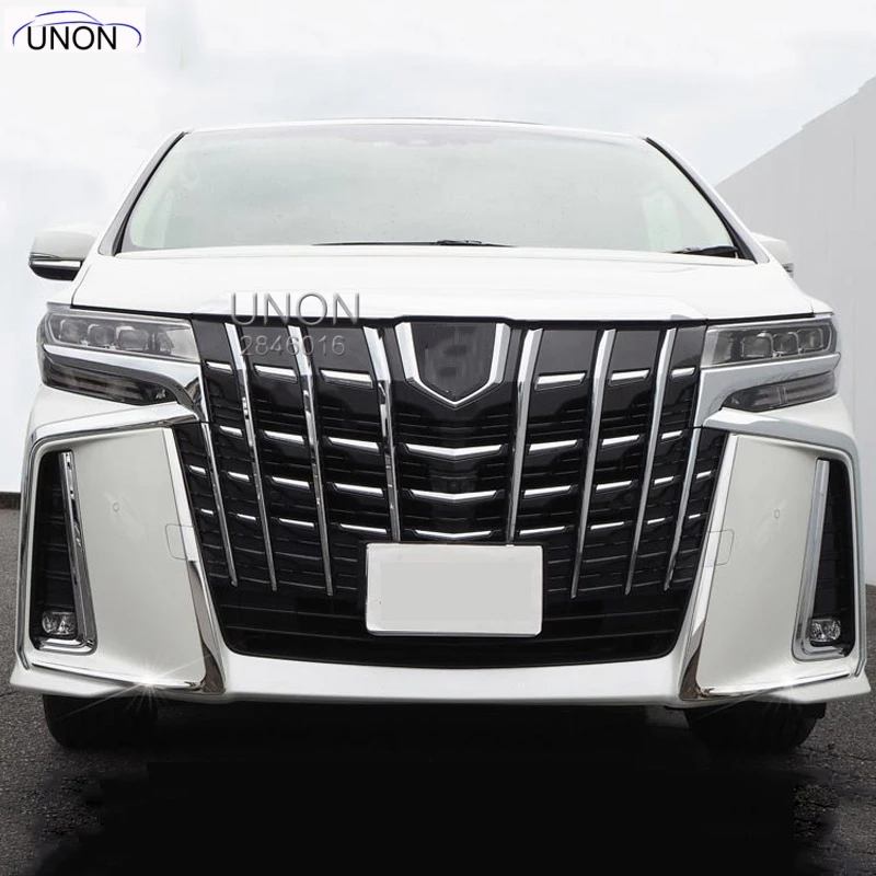 Для 2019 Toyota Alphard Vellfire AH30 автомобильные аксессуары из нержавеющей стали передний