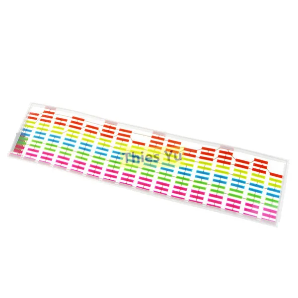 90*25CM Car Music Sticker Equalizer Sound Activated EL Sheet Glow Flash Panel Multi Colour Light Flashing Free Shipping |