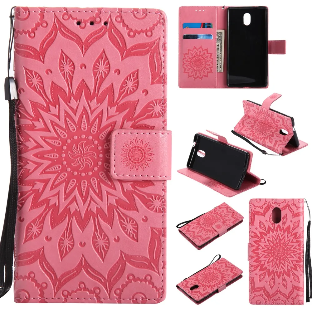 Чехол с подсолнухами для Nokia 3 5 6 8 9 3310 чехол Nokia3 Lumia 550 630 635 640 дюймов + визитница|case