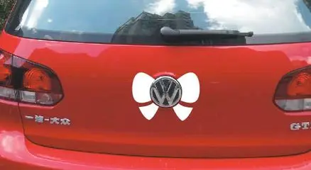 fashion design Funny bowknot vinyl wall car sticker custom made decoration colorful wallpaper logo | Дом и сад