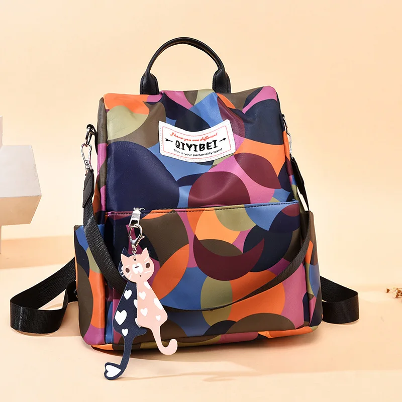 IMIDO 2019 New Hot Fashion Korean Outdoor Travel Printing Oxford Cloth Large Capacity Lightweight Women's Backpack | Багаж и сумки