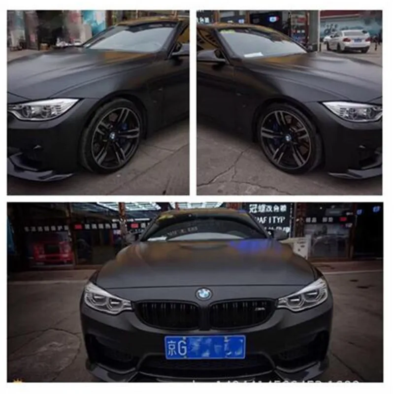 40 см * 151 матовый черный DIY стикер автомобиля клейкая виниловая пленка авто