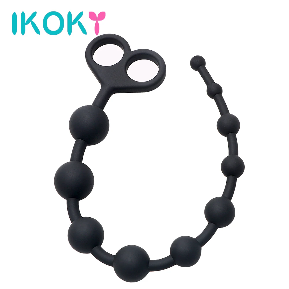 IKOKY силиконовая Анальная пробка для начинающих интимные игрушки женщин массажер