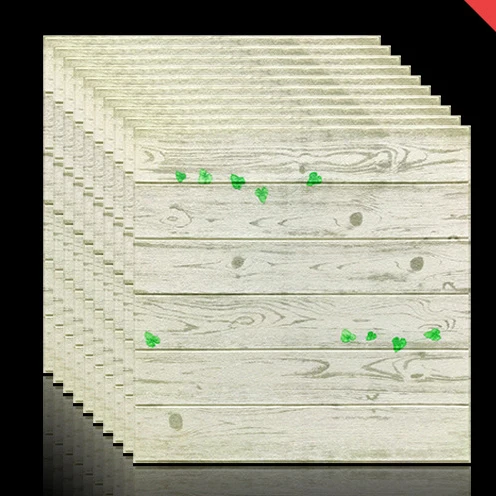 A12 10 штук древесины зерна самоклеющиеся обои 3d стерео наклейки на стену гостиная спальня потолок детский сад - Цвет: A12