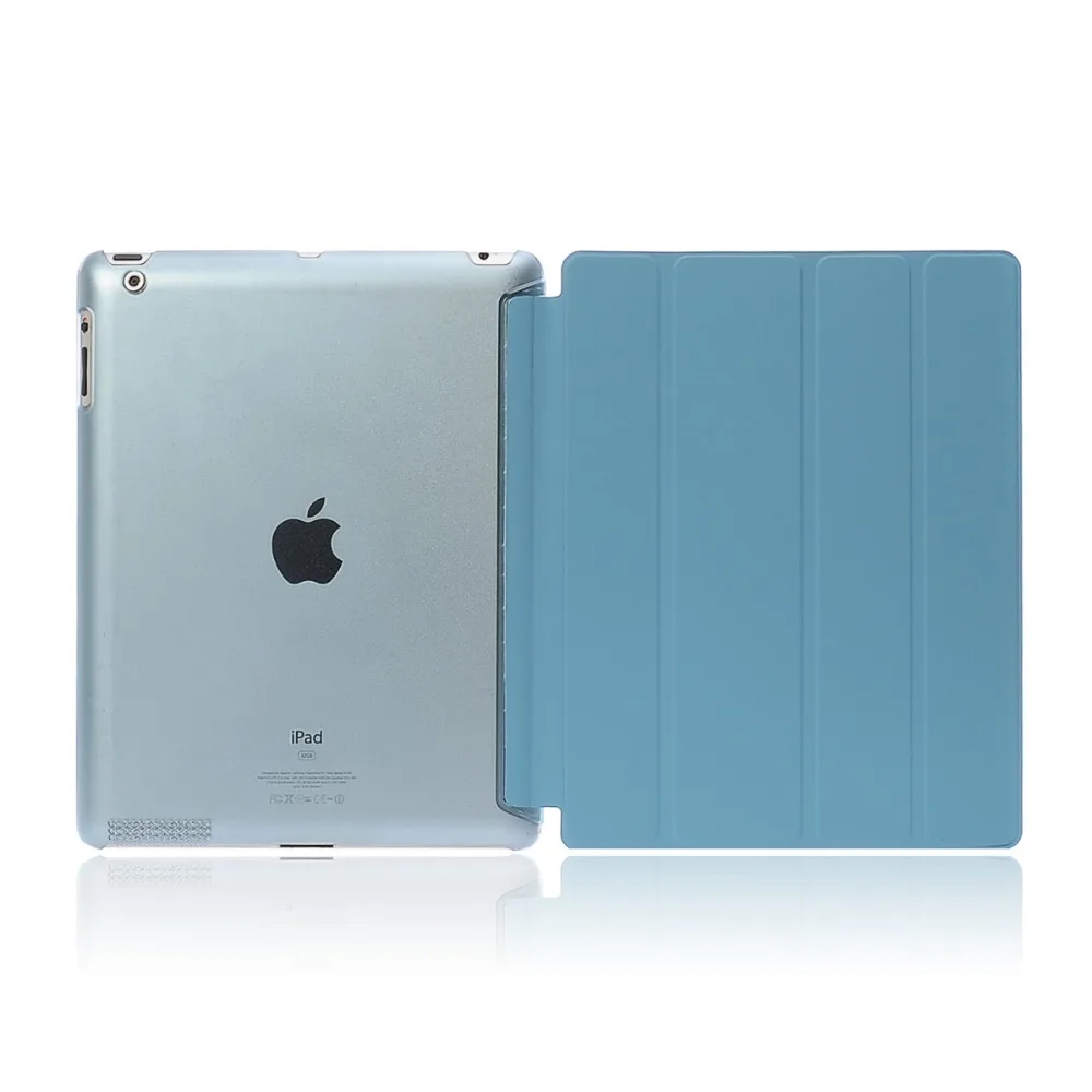 Чехол для iPad 2/3/4, Жесткий Чехол из искусственной кожи, умный чехол с функцией автоматического сна, ультра тонкий чехол для планшета для iPad 2 iPad 3 iPad 4
