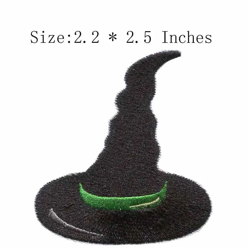 

The Witch Hat embroidery patch 2.2"wide /kids patch/stitchwork/Backing