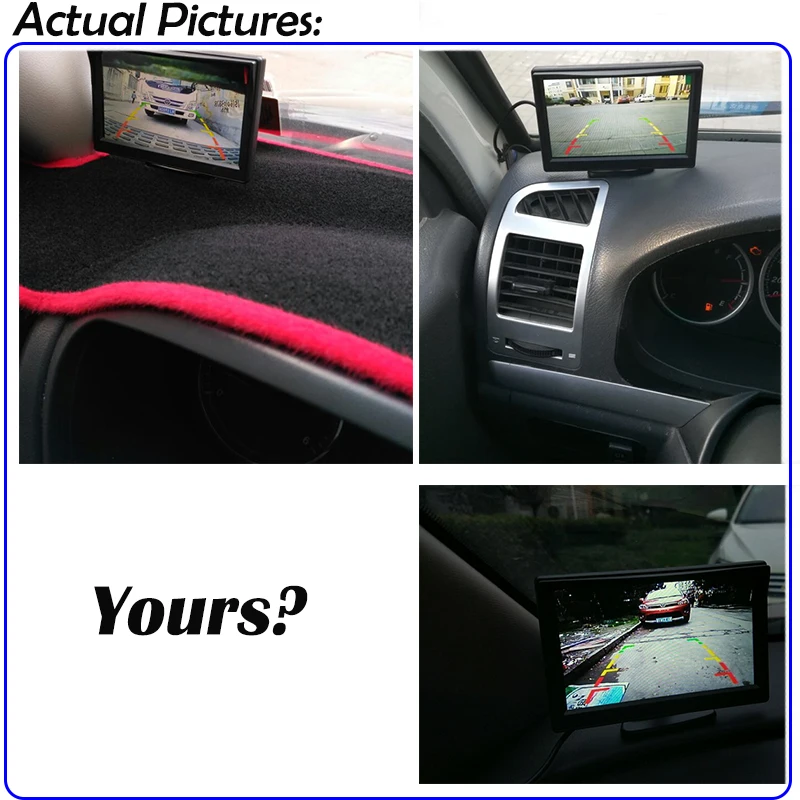 

USB Car Parking Display Monitor 5 inch HD Resolution 800*480 With 5V Micro USB Cable For Reversing Rear view Backup Camera Cam