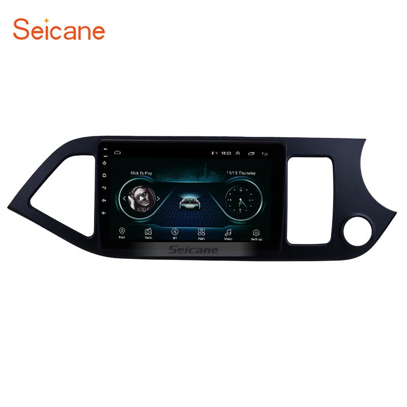 Seicane Android 8,1 " мультимедийный плеер для 2011 2012 2013 KIA Picanto Morning 2Din Wifi Bluetooth автомобильное радио gps навигация