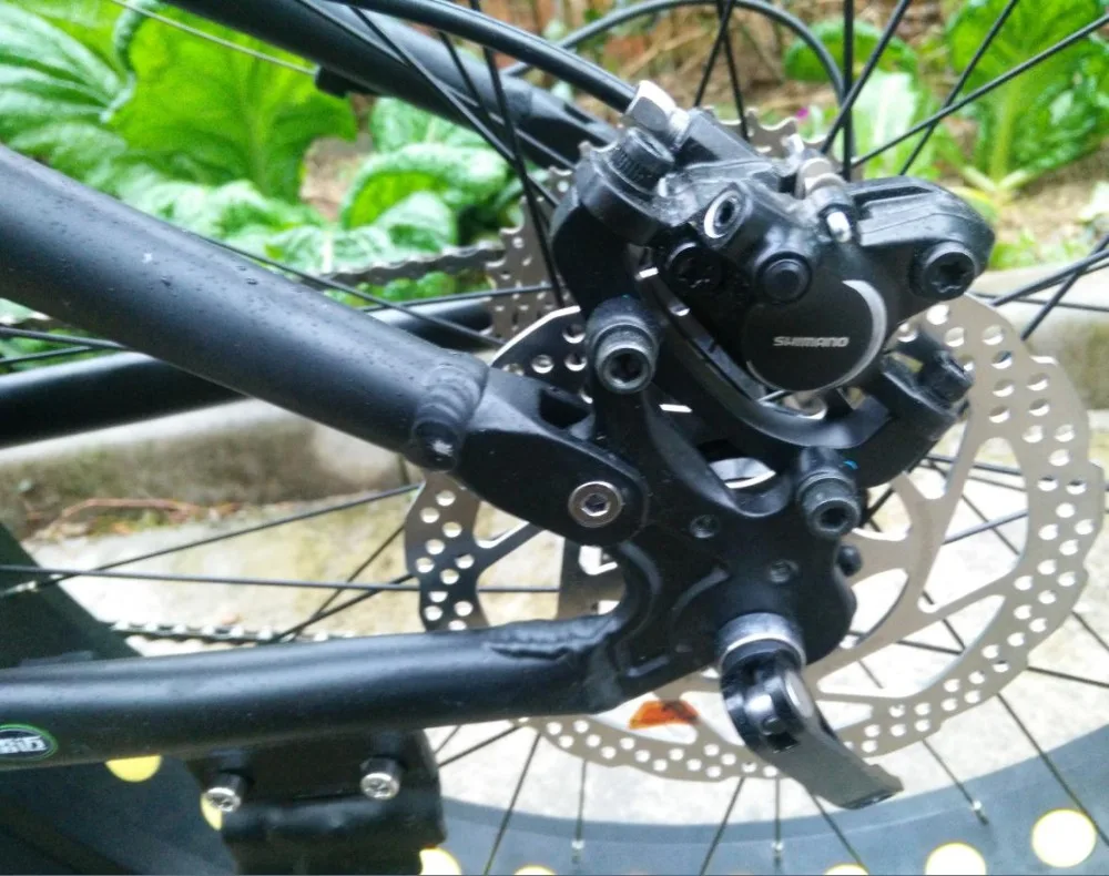 Kalosse Hydraulic brakes Soft-tail Aluminum alloy Folding bike 26*4.0 tires Fat bicycle snow 21/24/27/30 speed | Спорт и развлечения