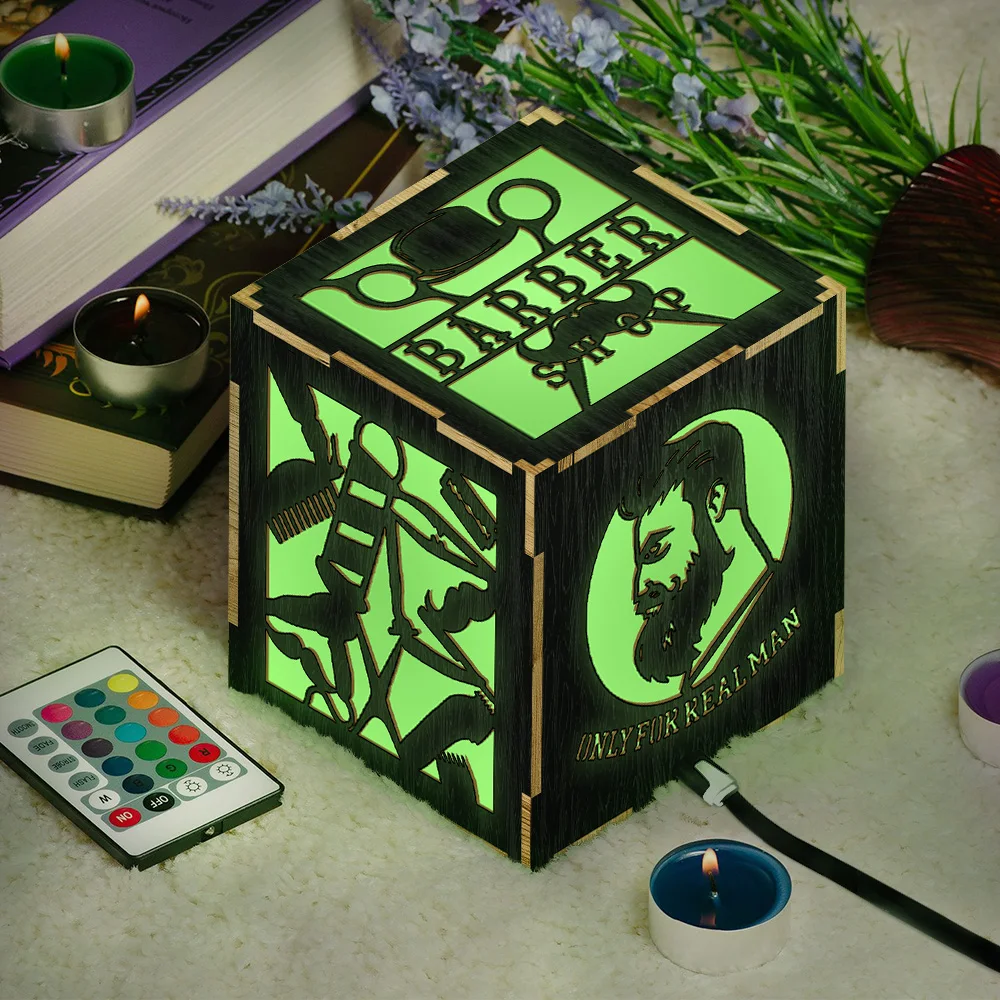 1 шт. светодиодный фонарь для парикмахерской декоративный светильник Nnight