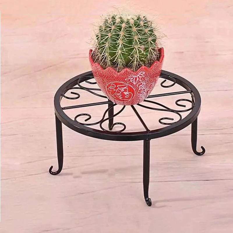 2019 New 3 color Iron Plant Stand Flower Pot Shelf Rack Display Garden Decorative Planter Holder | Storage Holders &amp Racks