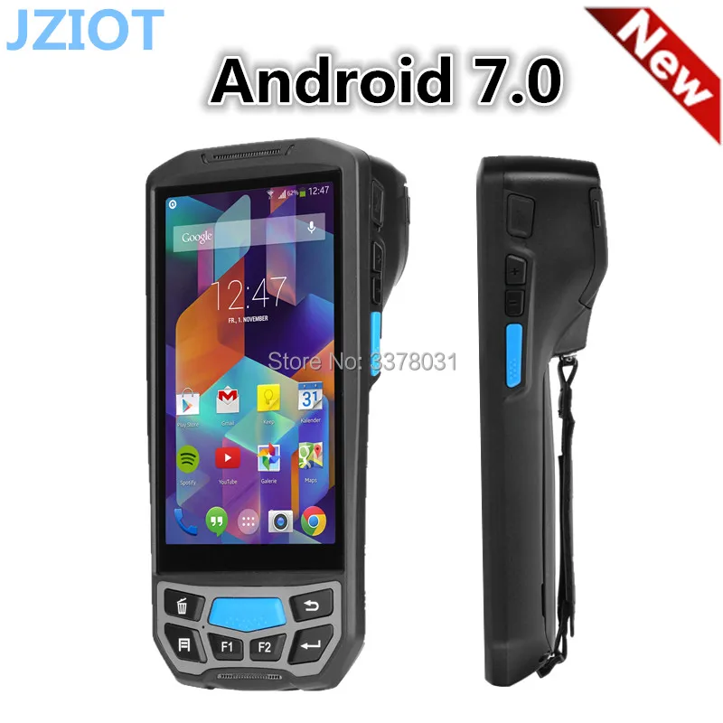 Мобильный компьютер android pda wifi 2d bluetooth сканер штрих кода и GPS принтер UHF RFID nfc POS