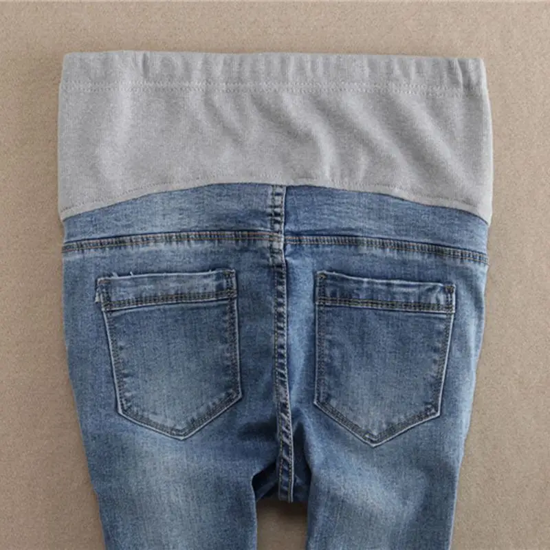 Джинсы с эластичным поясом для беременных брюки одежда на осень/зиму 2018 новые