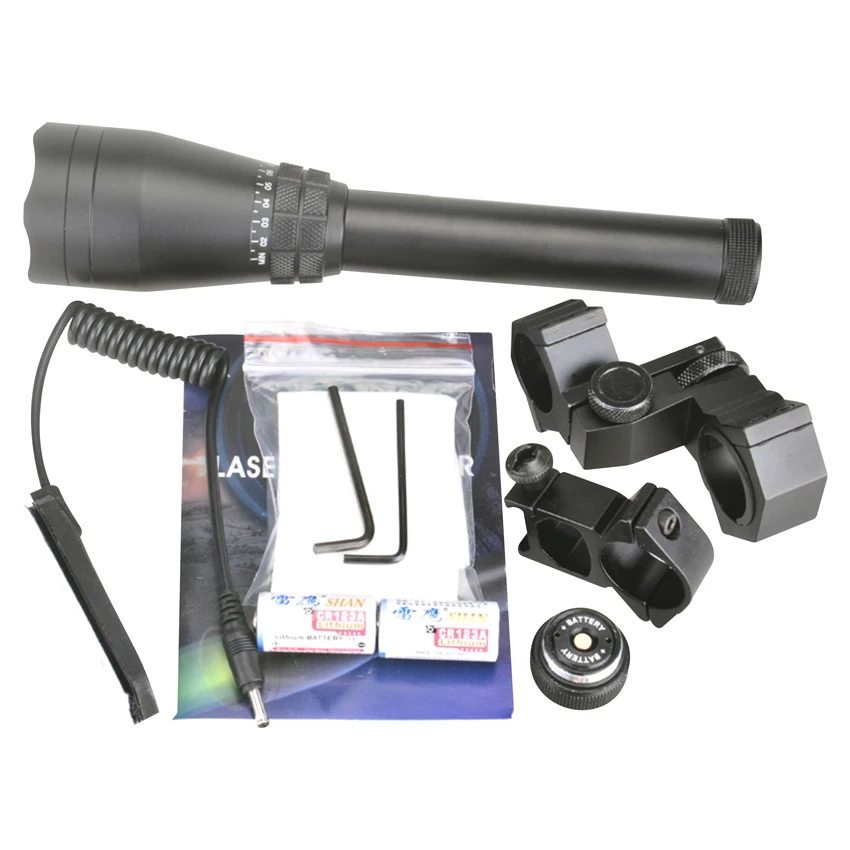 Зеленый лазерный указатель 50 мВт охотничий фонарик с регулируемыми креплениями