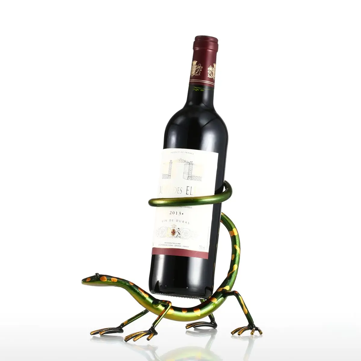 Tooarts забавная винная полка Gecko держатель для бутылок железная скульптура барный
