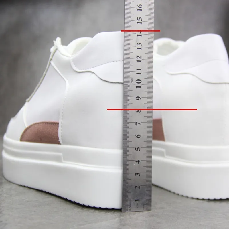 

Hidden Wedge Heels White Women Platform Sneakers Ladies Shoes Calzado Mujer Female Tenis Feminino Casual Shoes Women Zapatillas