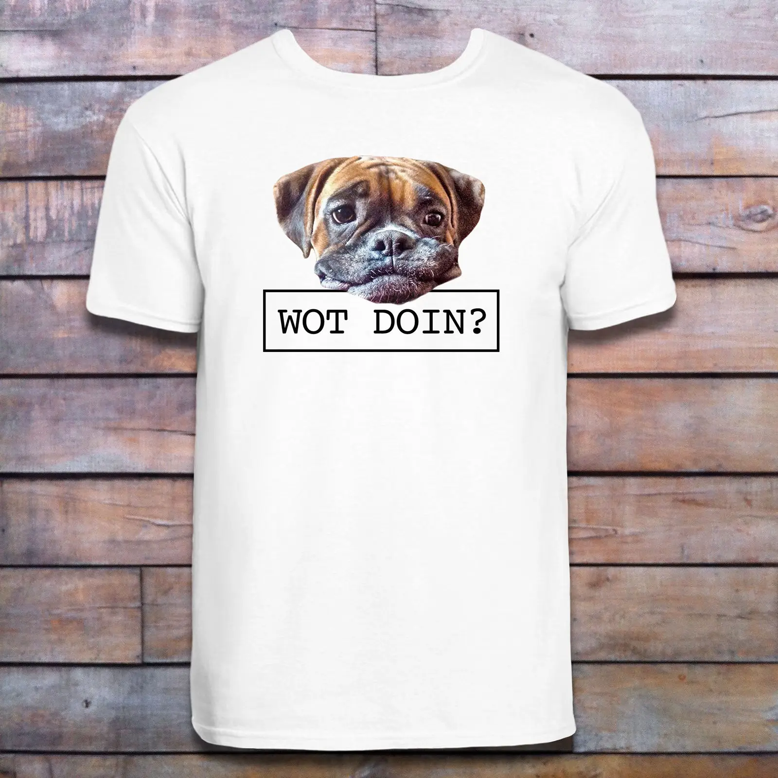 WHAT DOING BOXER Белый Топ Футболка Собака Щенок день рождения праздник для питомца