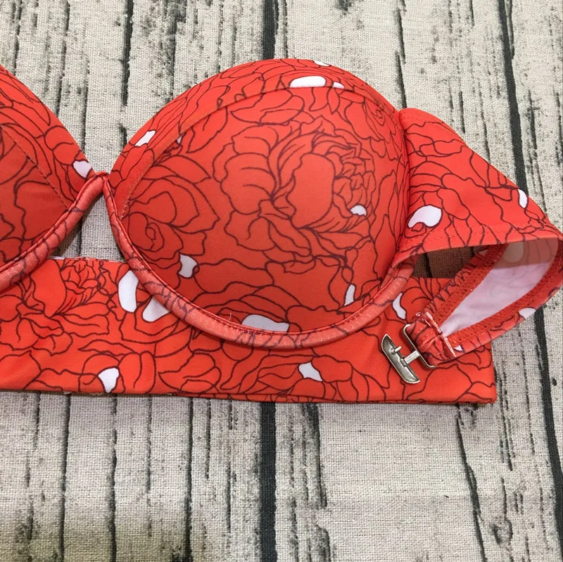 Новинка 2018 сексуальный купальник бикини пуш-ап на косточках с подкладкой женский