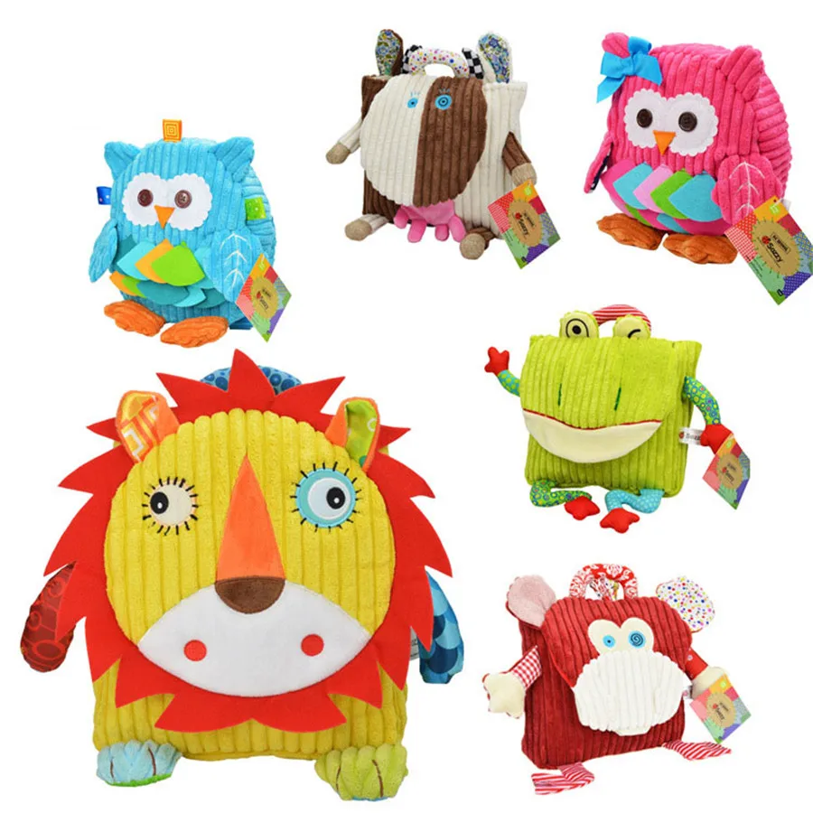 Животные Мультфильм Школьные сумки Детский плюшевый рюкзак игрушка детская