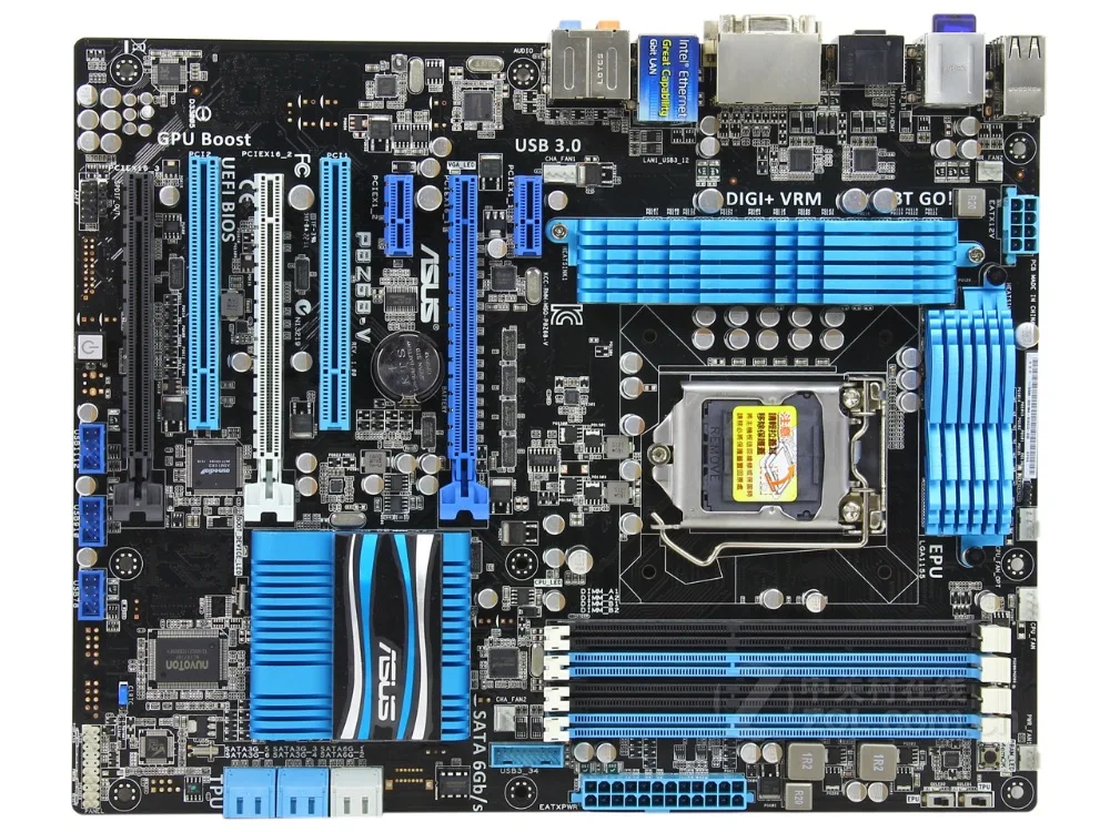 Оригинальная материнская плата для ASUS P8Z68 V DDR3 LGA 1155 USB2.0 USB3.0 I3 I5 I7 CPU 32 Гб Z68