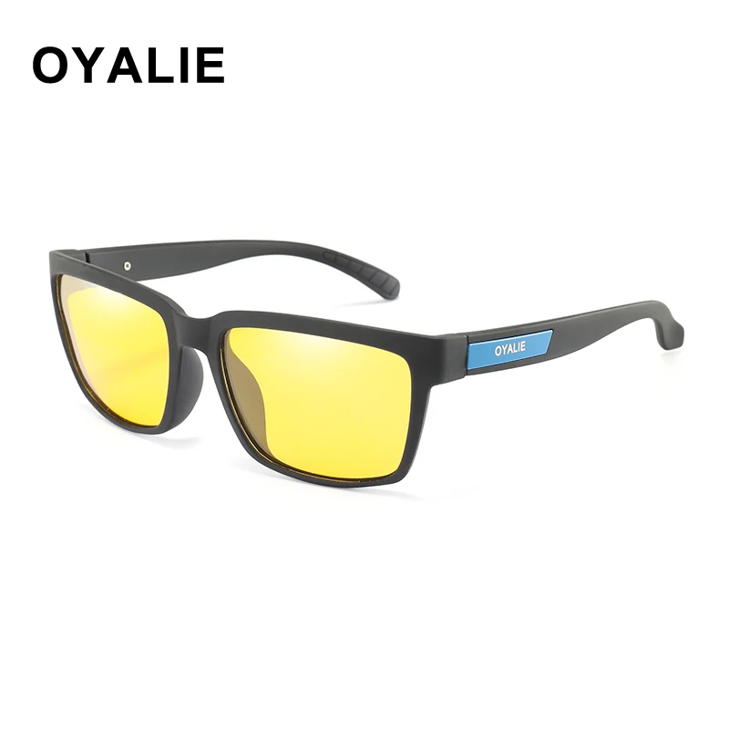 OYALIE Для женщин очки Ночное видение поляризованные очки Для мужчин солнцезащитные очки UV400 защиты вождение автомобиля очки ночью - Цвет линз: C6 Blue Yellow