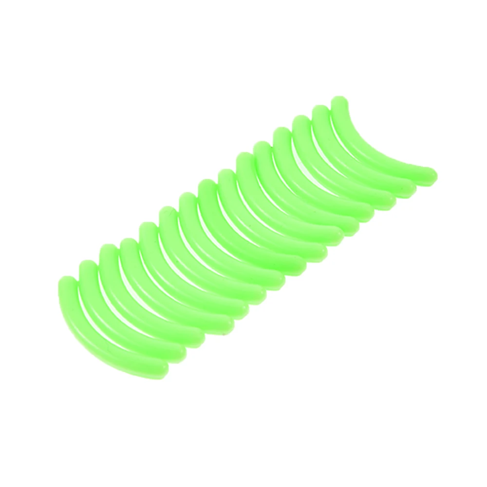 Green Fulljion 15 шт./компл. щипцы для завивки ресниц заправка резиновые накладки Универсальный Тип щипцы Пластик эластичные Красота макияжа кисть для теней для замены - Цвет: Green
