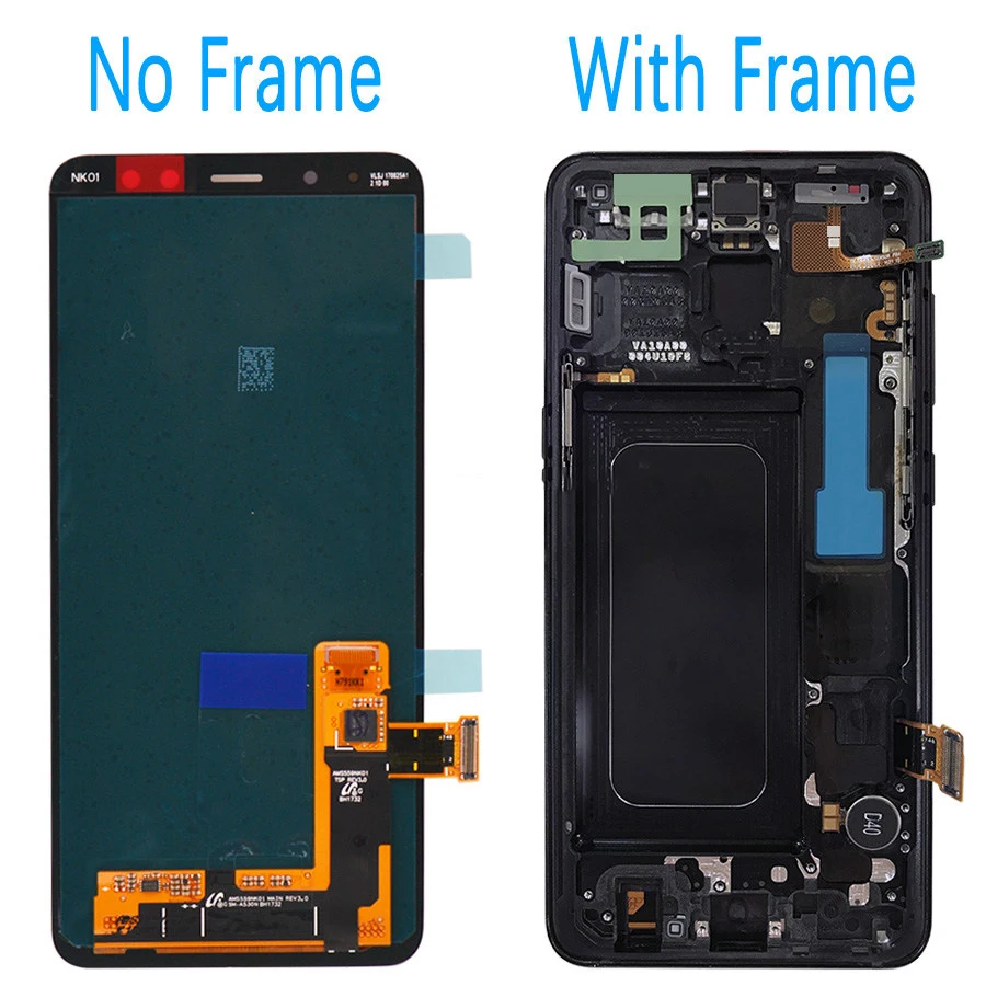 5.6''SUPER AMOLED A530 LCD for SAMSUNG Galaxy A8 2018 A530DS A530N Touch Digitizer Assembly A530F lcd Display SM-A530F | Мобильные