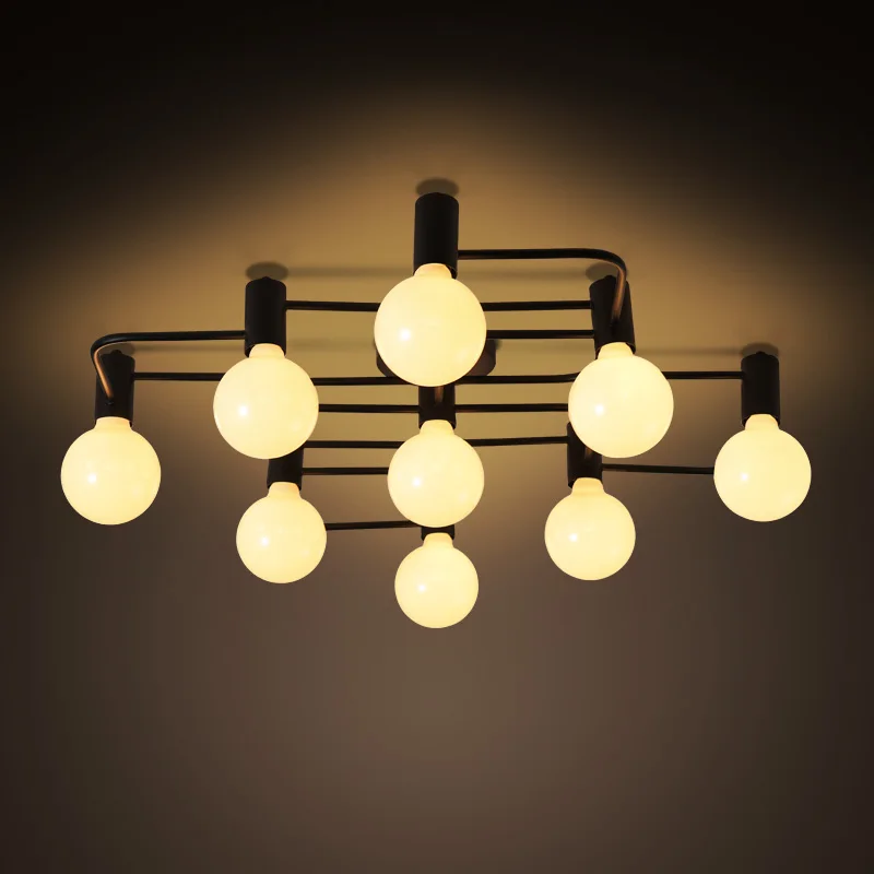 Современная Модная креативная художественная лампа 9 головок в комплекте E27 5 Вт