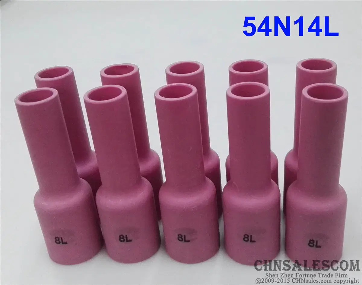 CHNsalescom 10 шт 8 # 54N14L 76 мм сопло из глинозема газовая чашка объектива для WP17/18/26 ID = 12 5 1/2&quot|Сварочные сопла| |