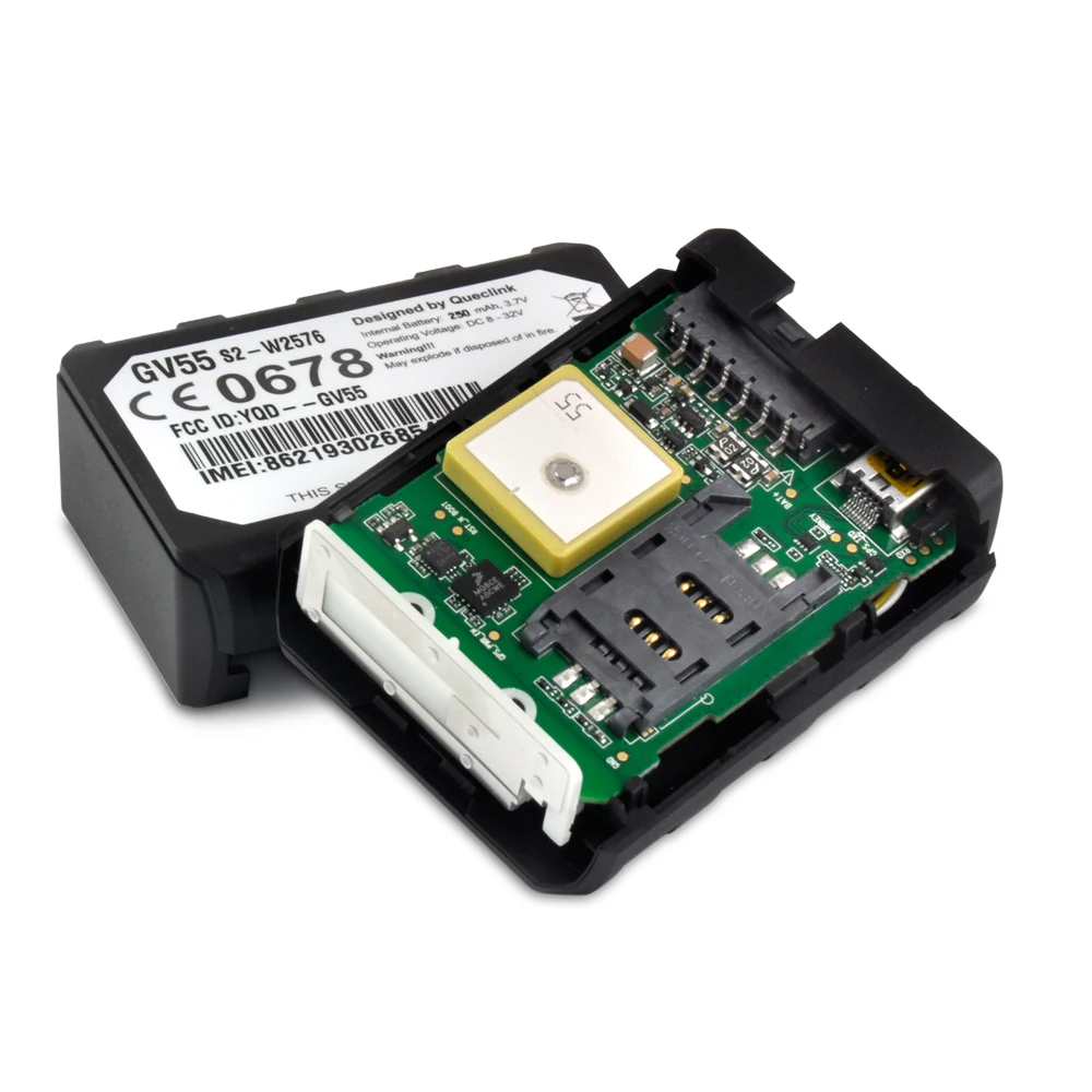 Мини устройство слежения GV55 для автомобиля GPS GSM внутренний микросхема U blox