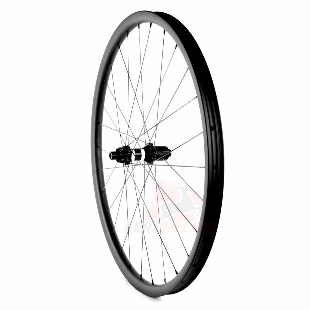 1301g 350S Boost 30 мм Широкие карбоновые MTB XC колеса сквозной оси клинчерная бескамерная