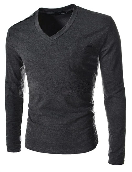 Мужские топы 2018 с открытыми плечами и пуговицами Мужская футболка длинным