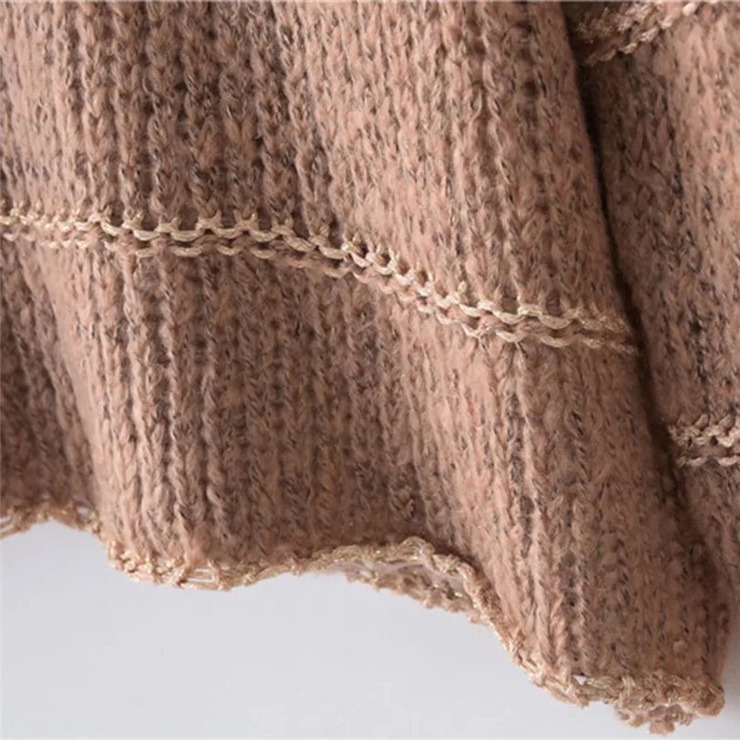 Модный Полосатый пуловер для женщин 2018 Повседневный женский свитер вязаный pulover