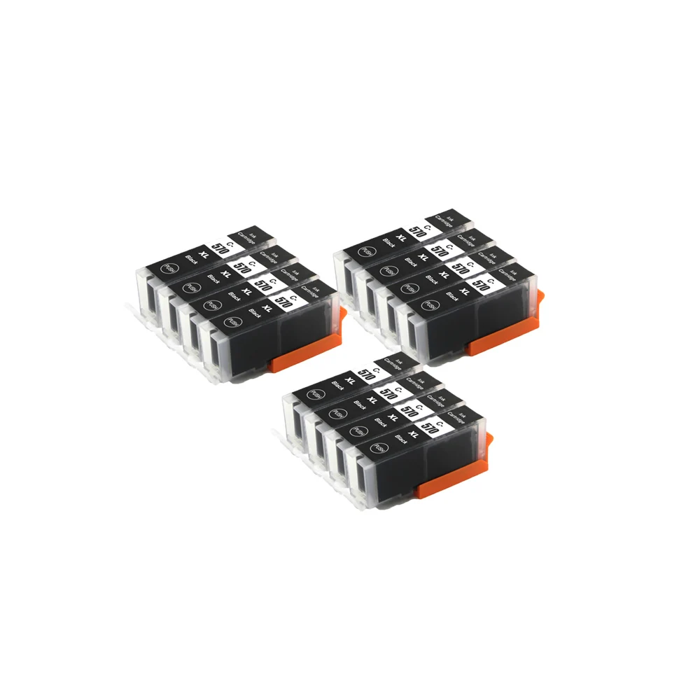 Совместимый картридж с черными чернилами PGI 570 BK для принтеров CANON MG6853 TS5050 TS5051 TS5053