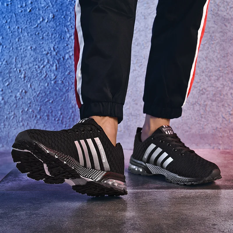 Мужская Летняя модная обувь легкая дышащая Летающая линия верхняя Удобная