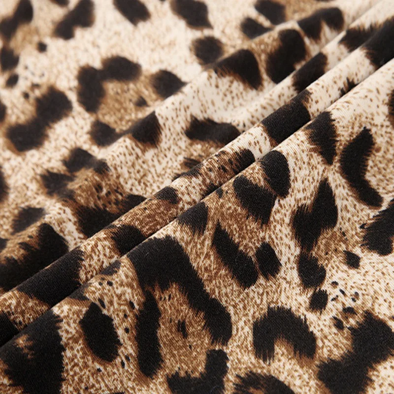 Фото Bishe Для женщин пикантные элегантные V Средства ухода за кожей шеи Leopard оболочка Bishe Для женщин пикантные элегантные V Средства ухода за кожей шеи Leopard оболочка
