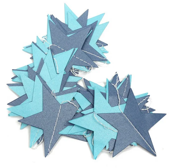 Wall Hanging Paper Star Garlands Long Birthday String Chain Wedding Party Banner Handmade Children Room Home Decor | Дом и сад