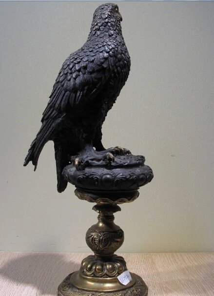 Western Art Decor Copper Bronze Figurine Arabia Eagle Bird Statue Sculpture | Дом и сад