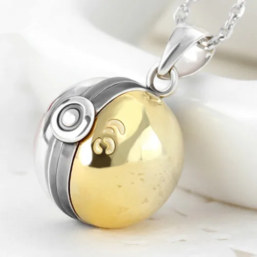 Pokeman Pocket Monster Pokeball мяч GS Pendent 925 пробы Серебряный | Украшения и аксессуары