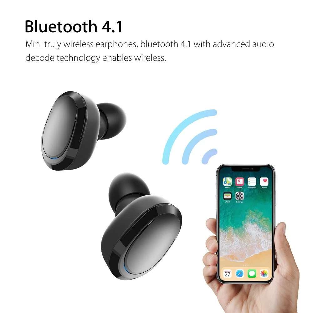 Мини TWS Беспроводные Bluetooth 4 1 наушники модные с передовыми аудио технологиями