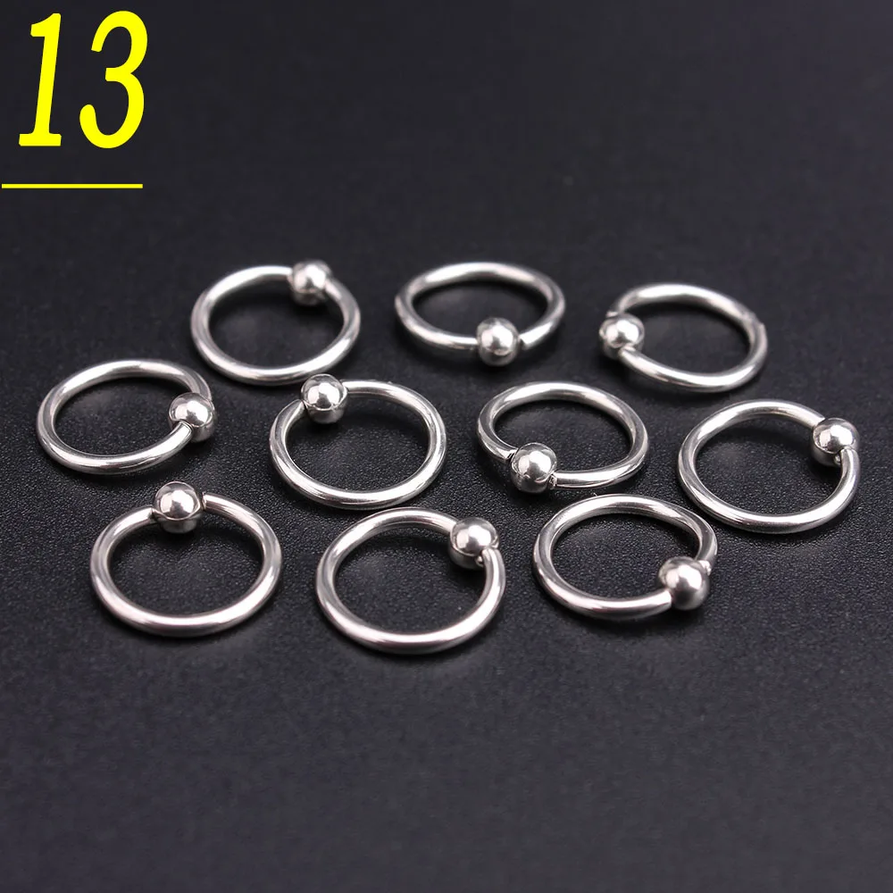 Оптовая продажа 10 шт./партия серебристый корпус для пирсинга из нержавеющей