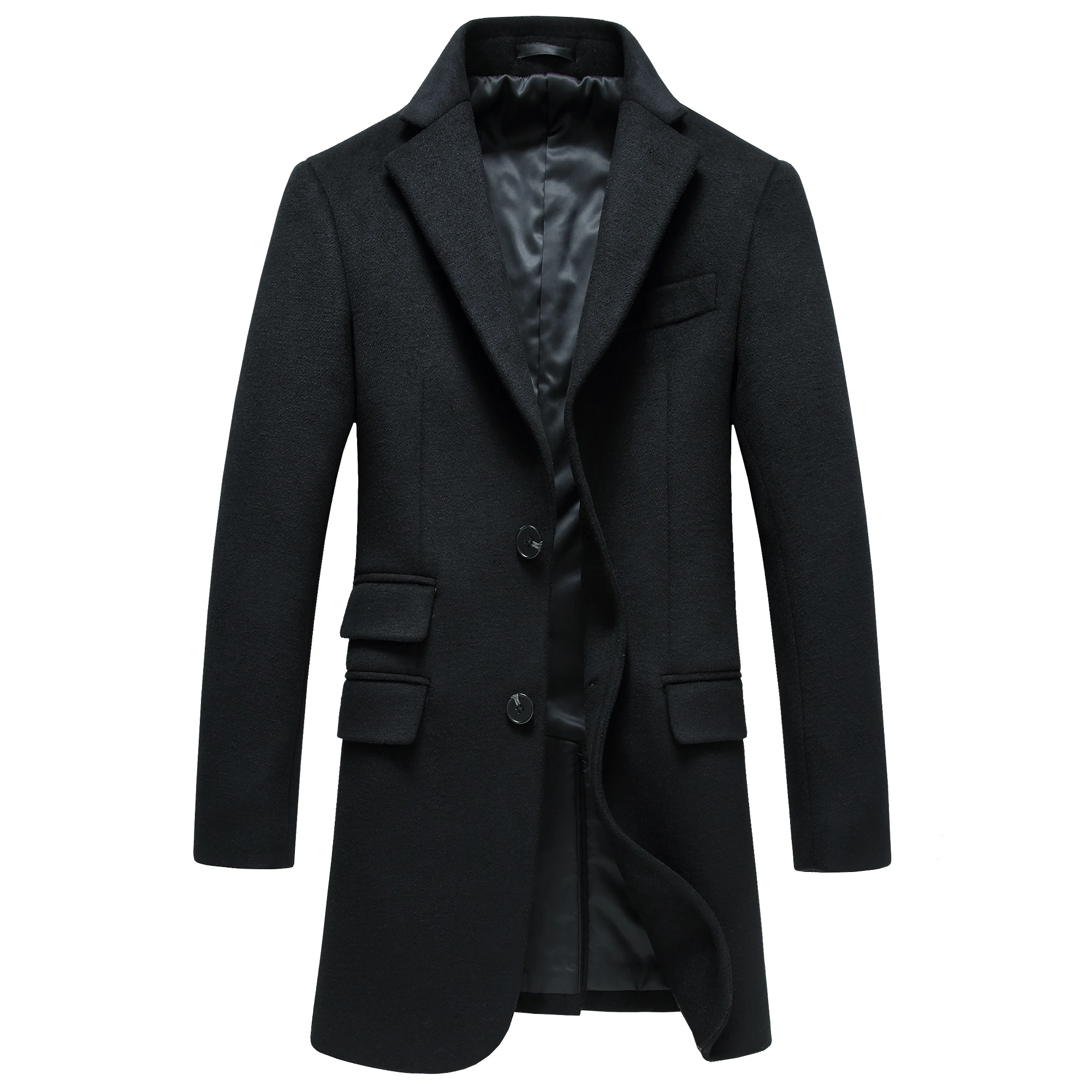 Шерстяные Пальто для Мужчин мужские Куртки Согреться Длинное Шерстяное Мода